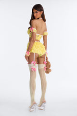 Goldy Lock Me Up 6 Piece Halloween Costume - Yellow