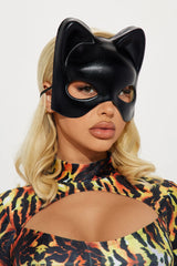 Sneaky Cat Mask - Black