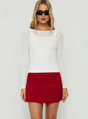 Torrance Sporty Skort Red / White