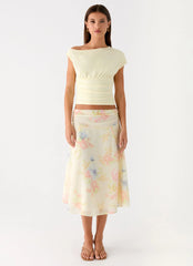 Valley Midi Skirt - Spring Meadow