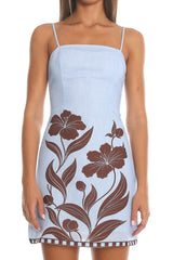 Varina Mini Dress Light Blue