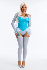 Icy Seductress Princess 5 Piece Costume Set - Blue