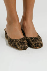 Geneva Plaid Mule