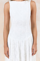 Starwoven Lace Maxi Dress White