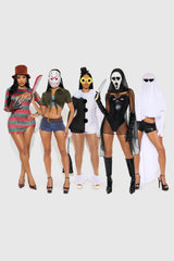 Terrorize You 5 Piece Costume Set - Black/White