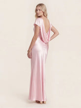 Captivating Presence Satin Cowl Back Maxi Dress