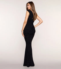 Damaris Glitter Mermaid Formal Dress