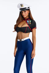 Major Tease 5 Piece Costume Set - Navy/combo