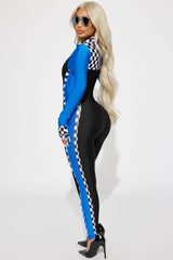 Burning Rubber 3 Piece Costume Set - Black/Blue