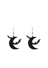 Crescent Flight Drop Earrings