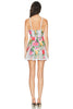 Rosela Short Dress In White Dots