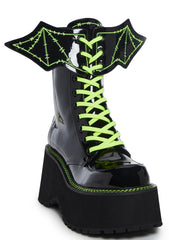 Spooky Bat Combat Boots