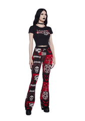 Exercise Caution Flare Pants