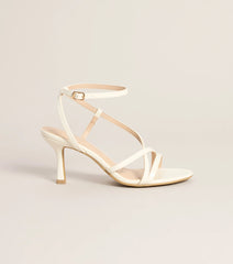 Pretty Little Plans Strappy Kitten Heels