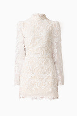 Cora Long Sleeve Mini Dress in White