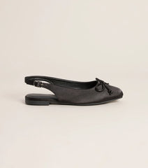 First Position Satin Bow Ballet Flats