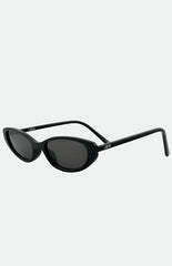 Otra Eyewear Lulu Black Thin Cat Eye Sunglasses