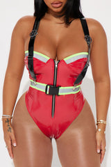 Playboy Heat Firefighter 3 Piece Costume Set3 - Red/combo