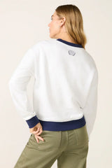 Crew Neck Patch Sweatshirt