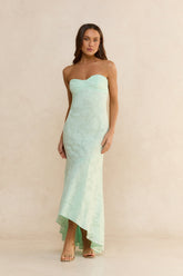 Summer Sorbet Strapless Midi Dress Mint