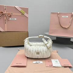 Miumiu 2026 Wander Bag 16cm Matelasse Nappa Leather 351720