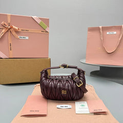 Miumiu 2026 Wander Bag 16cm Matelasse Nappa Leather 351720