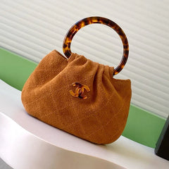 Chanel 2026 Mini Pouch 12cm Tortoiseshell Suede Effect Plexi