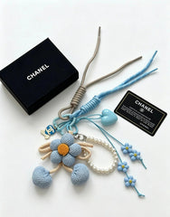 Chanel Knitted Flower Charm
