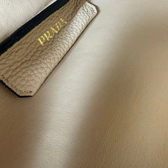 Prada 2026 Tote Bag Beige Calfskin