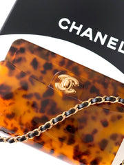 Chane 2026 Evening Bag 12cm Tortoiseshell Plexiglass