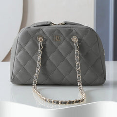 Chanel 2026 Mini Bowling Bag 19.5cm Embossed Calfskin