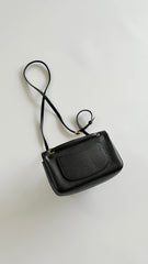 CC 26s Flap Bag Mini 20cm Black Cowhide