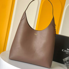 Coach Brooklyn Shoulder Bag 39cm Light Brown Calfskin