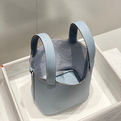 picotin lock light sky blue togo leather silver hardware
