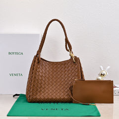 BV 26s Parachute Bag Tan Brown Intrecciato Leather 291403