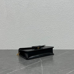 Celine WOC Triomphe Black Cowhide