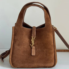 YSL 2026 Saint Laurent Le 5 à 7 Baby Bea 18cm Suede And Leather