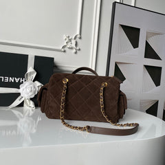 CC AS5792 25K Bowling Bag Brown Suede