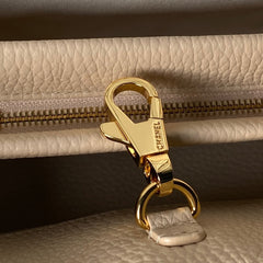 CC 26ss Small Shopping Bag 30.5cm Beige Grain Leather