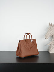 HM Birkin Shadow 25cm Camel Leather 284507