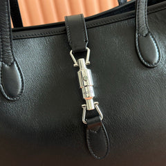 GG Jackie Medium Tote Bag Black Lambskin
