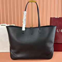 GG Jackie Large Tote Bag Black Lambskin