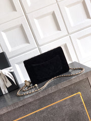 CC 26C Flap Bag 20 Black Velvet