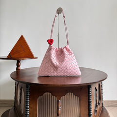 BV 26s Dust Bag Light Pink Intrecciato Leather