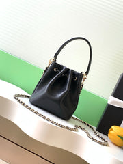 CC Mini Pocket Bucket Bag Black Caviar Leather Light GHW 269203