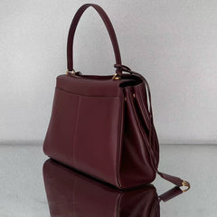 Balenciaga 2026 Rodeo Bag 29 Burgundy Calfskin Gold Hardware