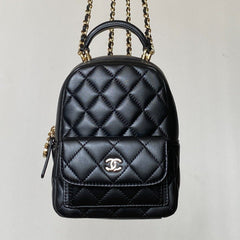 CC 26s Backpack Mini Black Lambskin