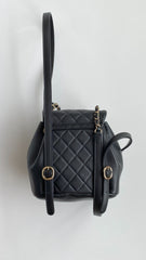 CC 24A Duma Backpack Mini Black Lambskin