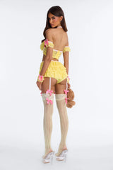 Goldy Lock Me Up 6 Piece Halloween Costume - Yellow