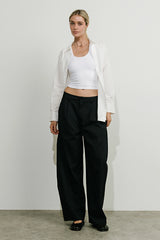 Alexa Pinstripe Barrel Trousers